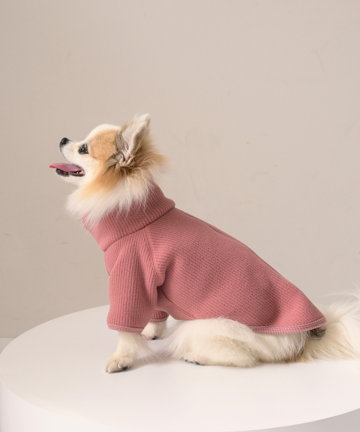 【10月24日（土）10:00 販売開始】　High-Neck Recycled Ribbed Fleece　ハイネックリサイクルリブフリース