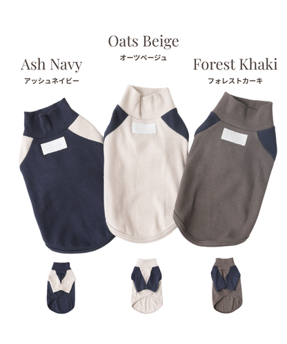 【Link Collection】Bicolor High-Neck Top　バイカラーハイネックトップス（３color）