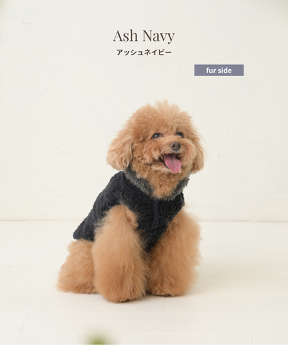 【Link Collection】Eco-Fur Reversible Vest　エコファーリバーシブルベスト（３color）