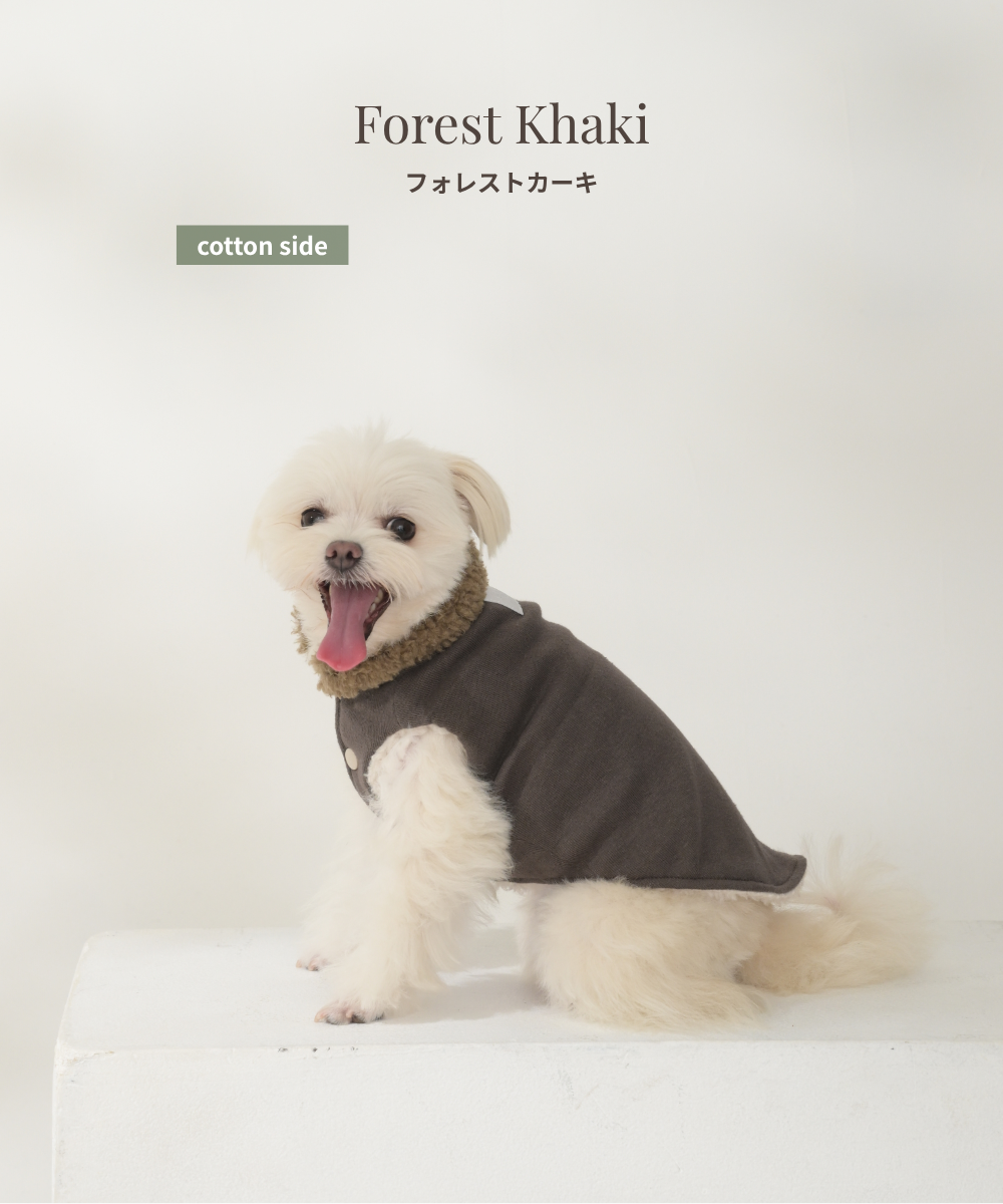 【Link Collection】Eco-Fur Reversible Vest　エコファーリバーシブルベスト（３color）