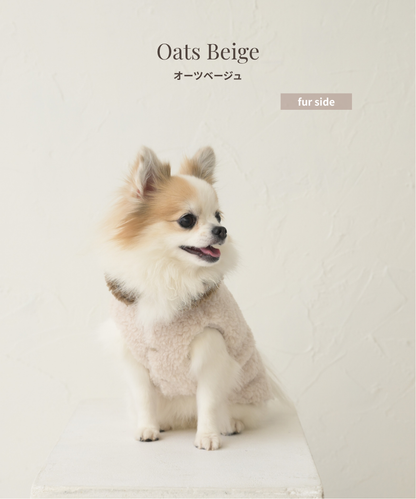 【Link Collection】Eco-Fur Reversible Vest　エコファーリバーシブルベスト（３color）